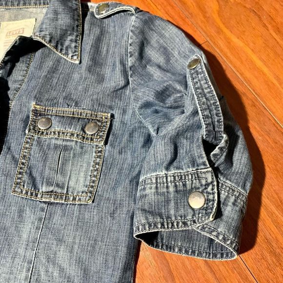 Vintage Levi’s Tab Twills jean dress mini - Picture 4 of 10